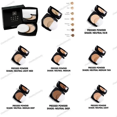 Avon True Colour Flawless Mattifying Pressed Powder, various shades,New &Boxed - Image 1 of 4