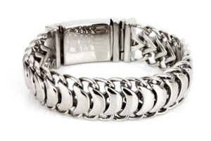 GNAYY Mens High Quality Stainless steel Modern bracelet XMAS Gifts 19mm 8.66'' - Picture 1 of 7