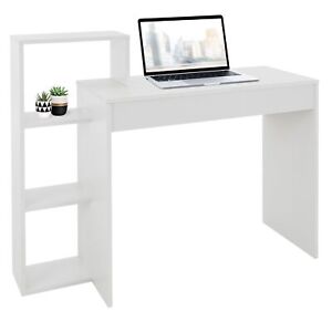 Bureau avec étagère - moderne blanc table