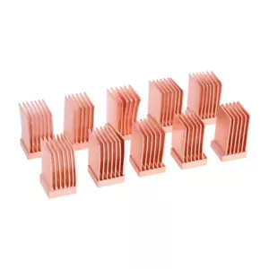 Alphacool Dissipatori di calore in rame GPU RAM, 6,5 x 6,5 mm, confezione da 10 pezzi - Foto 1 di 3