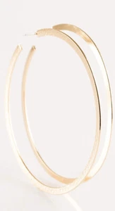 Nuevo pendiente de aro dorado talla Paparazzi - Imagen 1 de 4