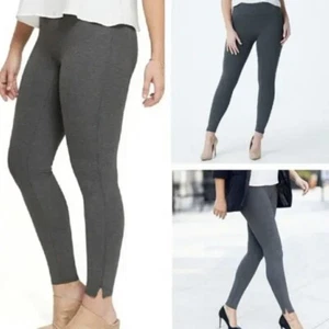 Spanx Ankle Length Ponte Charcoal Gray Legging Size XS NEW - Picture 1 of 12