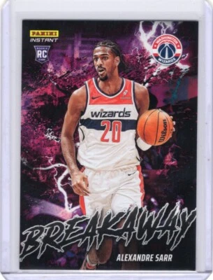 2024/25 PANINI INSTANT NBA BREAKAWAY B2 ALEXANDER SARR WASHINGTON WIZARDS ROOKIE - Image 1 of 2
