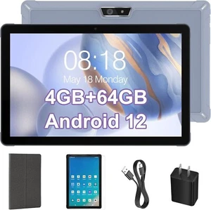 10.4" WIFI Tablet Android 12 HD 4GB RAM+64GB Tablet Pad GMS Netflix Dual Camera - Picture 1 of 9