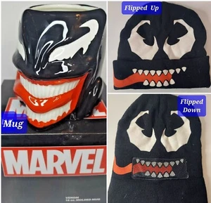 Venom *2 Pack* Beanie/"Hat" & 16 oz Coffee Mug from Marvel's Spiderman  - Picture 1 of 11