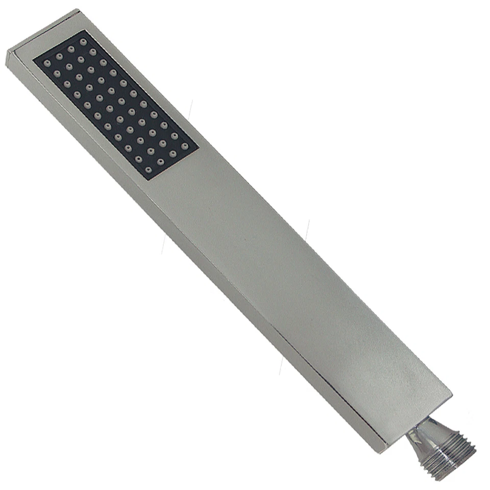 Stabbrause Stabhandbrause eckig Brause Duschkopf Messing massiv chrom,1-strahlig - Bild 1 von 1