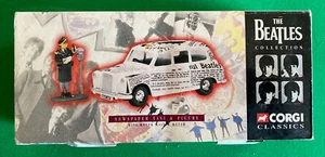 The Beatles 1997 Corgi Classics Newspaper Taxi & Figure NEW IN BOX - Picture 1 of 12