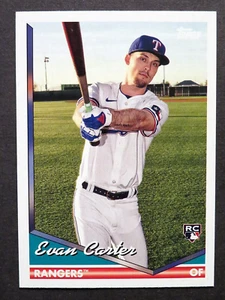 2024 Topps Archives Baseball Evan Carter 94 Image Variation Rookie Card Rangers - Picture 1 of 3