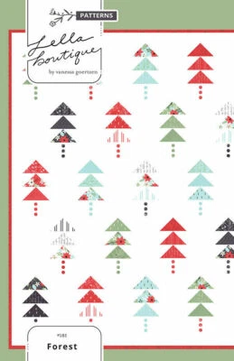 Quilt Pattern FOREST Moda LELLA BOUTIQUE Charm Pack Friendly LITTLE TREE - Image 1 of 4