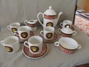 Vintage G. Versace Porzellan Kaffeeservice 14 Teile Italy - Bild 1 von 17