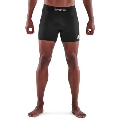 Skins Series-1 Mens Compression Shorts (Black) - Image 1 of 4