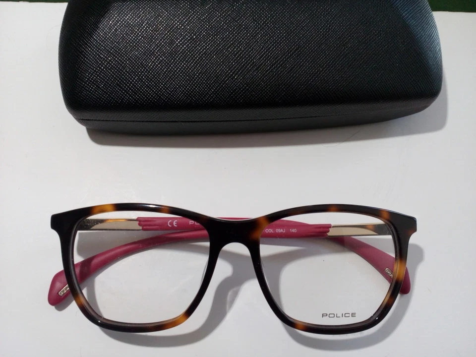  POLICE NEW Sparkle 9 EYEWEAR 51-16  VPPL630  O9AJ Havana Brn ITALY - Image 1 of 4