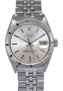 Rolex Date Steel Silver Dial USA Bracelet Mens 34mm Vintage Watch '66 1501 - Picture 1 of 11
