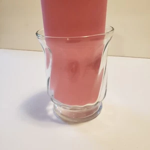 Clear Glass 4” Hurricane Candle Holder Indiana Glass Vase Rare Pre-owned - Picture 1 of 7