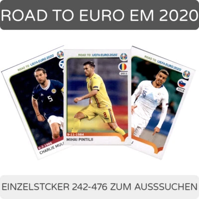 Panini - Road to UEFA EURO EM 2020 - Einzelsticker 242-476 zum aussuchen