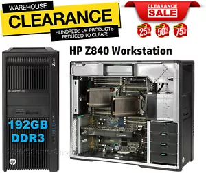 20-rdzeniowa stacja robocza HP Z840 2x E5-2687Wv3 Turbo 3,50GHz 192GB DDR4 1TB NVME M.2 - Zdjęcie 1 z 11