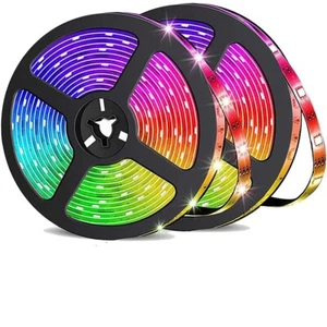 2x 16FT Bright Multicolor 5M 300Leds Flexible SMD 5050 Led Strip Lights Lamp 12V - Picture 1 of 8