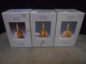 Goebel Hummel Annual Bell Set of 3 1985 1986 1987 Eighth Ninth Tenth W/ Boxes - Picture 1 of 5