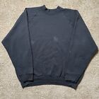 Vtg 90S Fruit Of The Loom Blank Crewneck Sweater Black Xl Vintage Distressed
