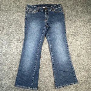 VTG Lilly Pulitzer Mid Rise Jeans Boot Cut Embroidered Embroidery Stretch Size 8 - Picture 1 of 8