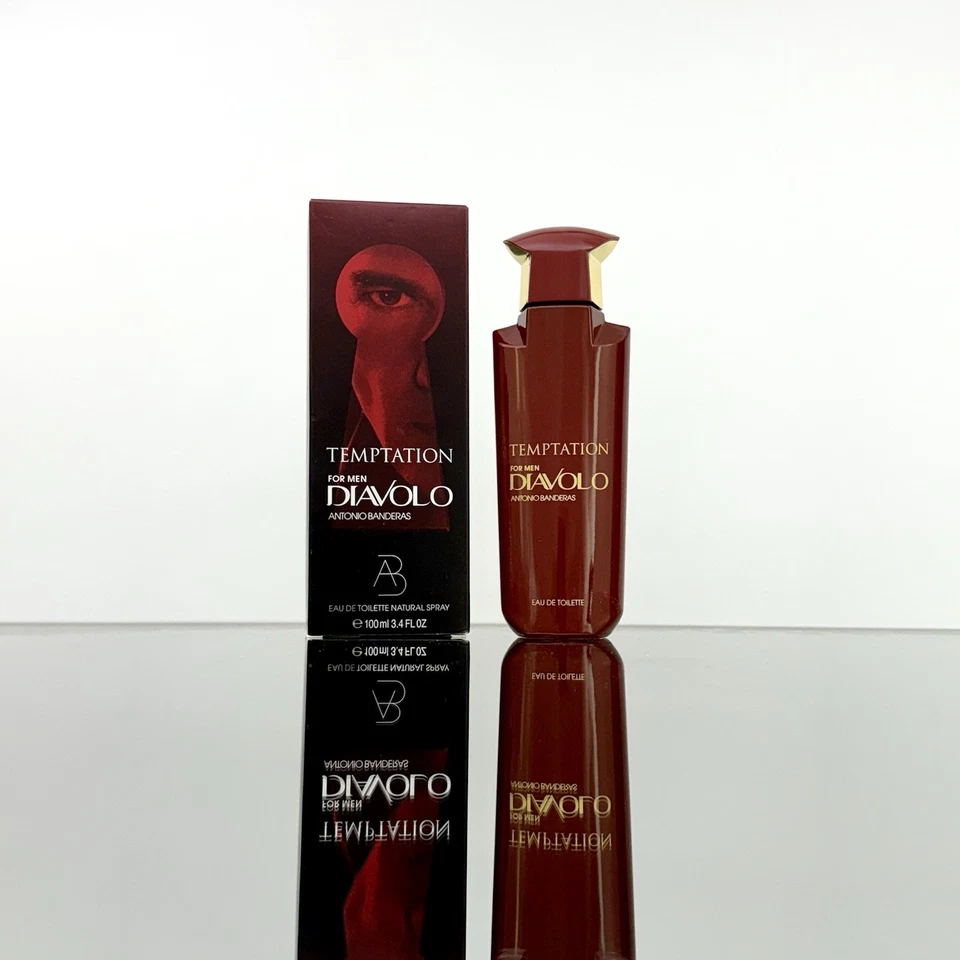 Antonio Banderas TEMPTATION DIAVOLO Hombres Colonia 3.4oz EDT Spr Nuevo SIN VIOLONCHELO (BU77 Foto 1 de 1