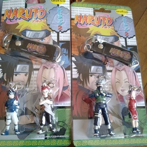 Naruto Shippuden figure key chain Set 2 retro Gaara Sasuke anime Japan m635 - Picture 1 of 14