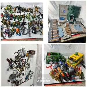 TMNT 2012 ACTION FIGURE LOT Nickelodeon More Vehicles Lair Weapons Huge - Picture 1 of 24