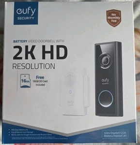 eufy Wireless Video Doorbell 1080P Security Camera Smart Intercom w/ Wi-Fi Chime - Picture 1 of 7
