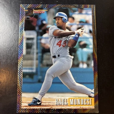 1993 Bowman Foil Raul Mondesi Los Angeles Dodgers #353 controle remoto - Imagem 1 de 4
