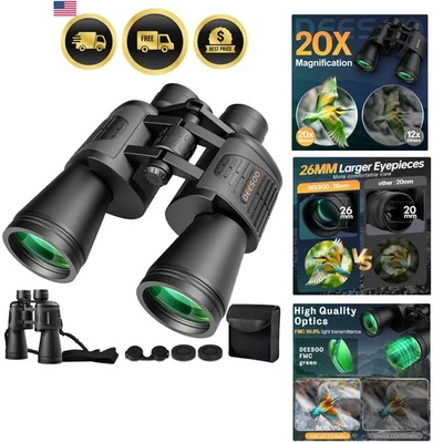 Binoculars Adult High Powered 20x52 HD Large View Outdoor Bird Watching - Image 1 of 4
