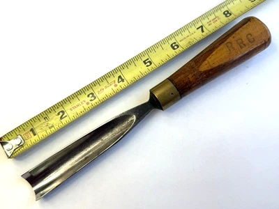 老式 S J ADDIS #9 铸钢木雕 GOUGE CHISEL — 第 1/4 张图片