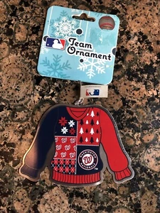Washington Nationals Ornament Sweater Shirt Christmas Ornament New - Picture 1 of 7