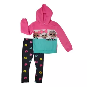LOL Surprise Outfit For Girl Size 4 Hoodie Fleece Sweatshirt & Leggings Pant Set - Picture 1 of 7