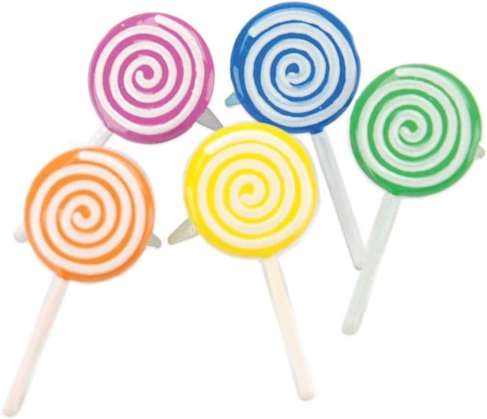 Lollipops - Candy, Decorative Scrapbook Brads - Eyelet Outlet #792 - Image 1 of 1