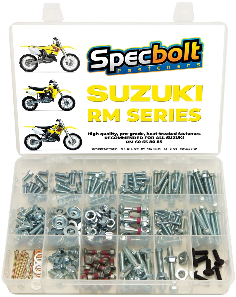 Service Bolt Kit Suzuki RM60 RM65 RM80 RM85 RM125 RM250 ENGINE PLASTIC -L - Image 1 of 4