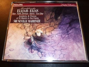 MENDELSSOHN "Elijah" Elias (2-CD 1992 Philips) Marriner Von Otter Kenny GREAT - Picture 1 of 6