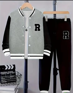 Men's Set Shirt+Pants Set PLUS Long Sleeve COMFY TOPS BOTTOMS Baseball BIG 4XL - Picture 1 of 6