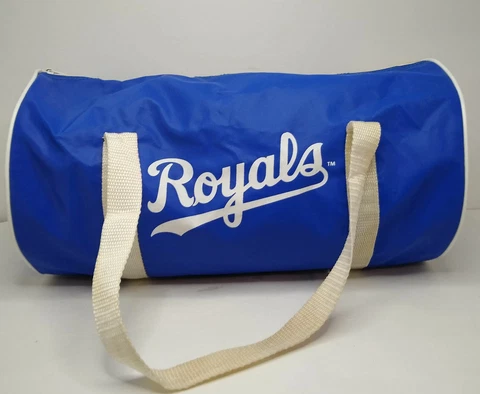 Vintage KANSAS CITY ROYALS Lee Jeans Nylon Duffel Gym Bag  SGA Stadium Giveaway Cover