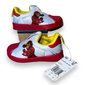 Adidas Marvel x Superstar 360 Slip-on Sneakers Infant Iron Man FX4883 Toddler 8 - Picture 1 of 12