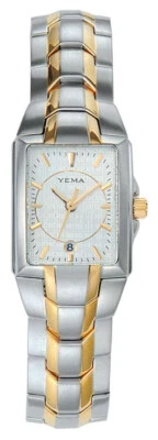 Reloj informal de cuarzo 2 tonos para mujer YEMA Paris by Seiko YA 038 5 ATM *NUEVO VINTAGE Foto 1 de 4