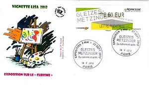 125-FDC UMSCHLAG 1. TAG VIGNETTE LISA GLEIZES METZINGER AUSSTELLUNG KUBISMUS - Bild 1 von 1