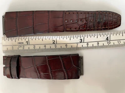 CORREA RELOJ RICHARD MILLE 11N 08 CUERO COCODRILO MARRÓN Foto 1 de 4