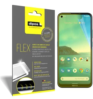 2x Protector de Pantalla para Nokia 3.4 Fundas de Película Protectora 100% Dipos Flex Foto 1 de 4