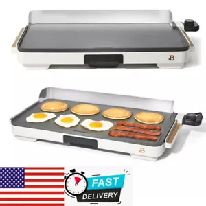 12"x22" Large Non-Stick Electric Kitchen Griddle Countertop BBQ Grill Hot Plate - Picture 1 of 11
