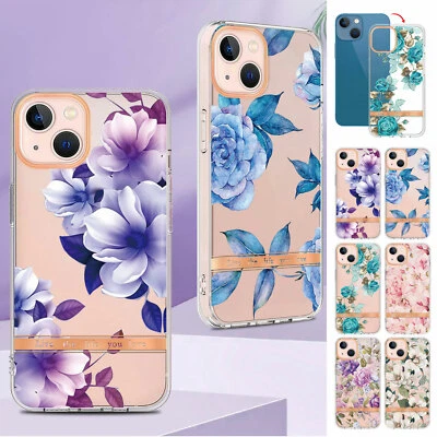 Luxury Clear Flower Phone Case For Motorola G10 G50 G60 Edge 20 E20 E40 G Pure - Image 1 of 4