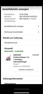 Homcom Fahrradanhänger  2 in 1 Anhänger - Bild 1 von 3