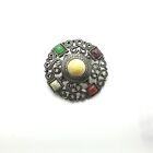 Vintage Celtic  Scottish Jewellery Brooch Pin  Celtic  Faux Agate # 1 