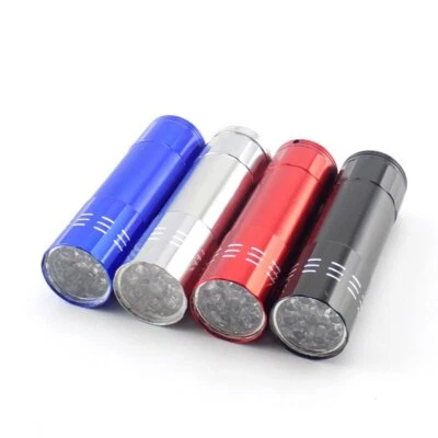 9 LED UV Ultraviolet Flashlight Flash Torch Light lamp Purple color blacklight - Bild 1 von 4