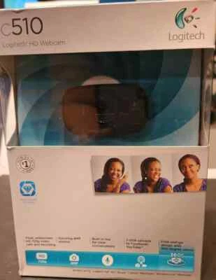 Logitech HD Webcam c510 G Photos and 1 Click Upload -HD 1080x720 USB 2.0 - Image 1 of 4