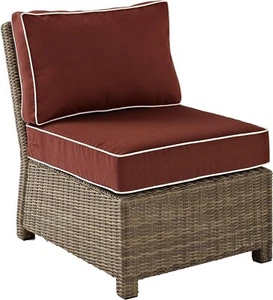 Crosley Furniture KO70017WB-SG Bradenton Outdoor Wicker Sectional Center Chair - Picture 1 of 5